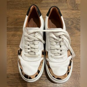 Cole Haan “Grand Pro Rally” leopard trim sneakers